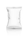 Blank packaging snack pouch isolated on white Royalty Free Stock Photo