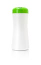 Blank packaging tube shape with green cap on white Royalty Free Stock Photo