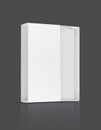 Blank packaging white paper cardboard slide box