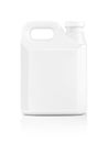 Blank packaging white plastic gallon isolated on white Royalty Free Stock Photo