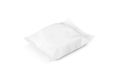 Blank packaging white plastic sachet for soap bar toiletry product design mock-up