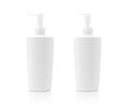 Blank packaging white pumping plastic bottle for toiletry product design mock-up