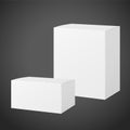 Blank packing box set Royalty Free Stock Photo