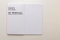 Blank page of diary with text `2022 my priorities`. Royalty Free Stock Photo