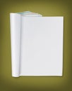 Blank page of magazine Royalty Free Stock Photo