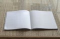 Blank page of magazine on table Royalty Free Stock Photo