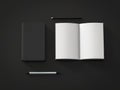 Blank pages notebook