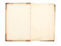 Blank pages of an open 19-th century book Royalty Free Stock Photo