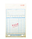 Blank paid invoice Royalty Free Stock Photo