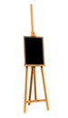 Blank painting and wooden easel