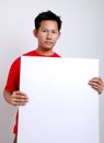 Blank paper for advertisment Royalty Free Stock Photo