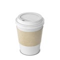 Blank paper coffee cup mock up Royalty Free Stock Photo