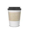 Blank paper coffee cup mock up Royalty Free Stock Photo