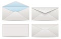 Blank paper envelopes for your design Royalty Free Stock Photo