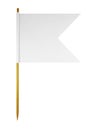 Blank paper flag Royalty Free Stock Photo