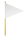 Blank paper flag Royalty Free Stock Photo