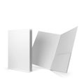 Blank paper folder