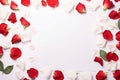 Blank paper greeting card for Valentine\'s day or weddings, design template, card mockup, postcard Royalty Free Stock Photo