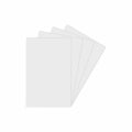 Blank paper icon in flat design isolated on white background. Stack of empty paper sheet for drawing tools or office tools. Royalty Free Stock Photo