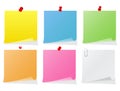 Blank paper notes Royalty Free Stock Photo