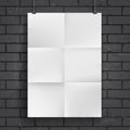 Blank paper poster Royalty Free Stock Photo