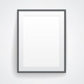 Blank paper poster with frame Royalty Free Stock Photo