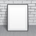 Blank paper poster with frame Royalty Free Stock Photo