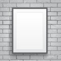 Blank paper poster with frame Royalty Free Stock Photo