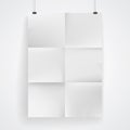 Blank paper poster Royalty Free Stock Photo