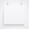 Blank paper poster Royalty Free Stock Photo