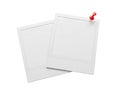 Blank paper with red pushpin Royalty Free Stock Photo
