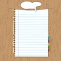 Blank paper sheet Royalty Free Stock Photo