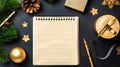 Blank Paper Tablet for Christmas Notes - Generative AI