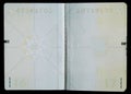 Blank passport pages Royalty Free Stock Photo