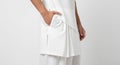 Blank pathani suit, side pocket pose, isolated Royalty Free Stock Photo