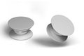 Blank phone pop socket mockup set, isolated, 3d rendering. Royalty Free Stock Photo