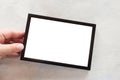 Blank photo frame on white background