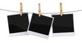 Blank photo frames Royalty Free Stock Photo