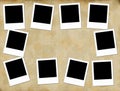 Blank photo frames Royalty Free Stock Photo