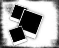 Blank photo frames on Old paper Royalty Free Stock Photo