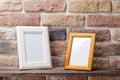 Blank photo frames Royalty Free Stock Photo