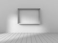 Blank Photo Picture Frame On Wall