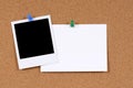 Polaroid frame blank index card copy space Royalty Free Stock Photo