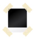 Blank photograph with sellotape Royalty Free Stock Photo