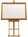 Blank picture on artist easel Royalty Free Stock Photo