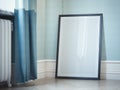 Blank picture frame in classic interior. 3d rendering Royalty Free Stock Photo