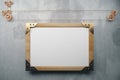 Blank picture frame in the style of steampunk Royalty Free Stock Photo