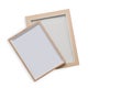 Picture frames isolated on white background with copy space. Royalty Free Stock Photo