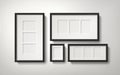 Blank picture frames