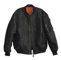 Blank Pilot bomber jacket black color front view